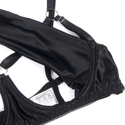 Subblime Ensemble Soutien-gorge avec Nœud Noir Réglable S/m (vue 12)