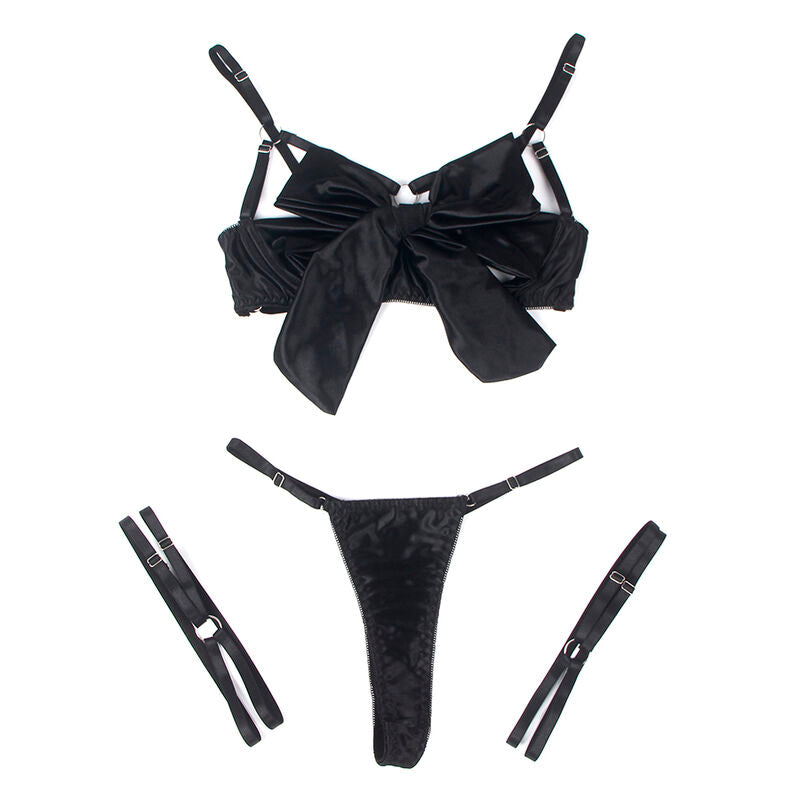 Subblime Ensemble Soutien-gorge avec Nœud Noir Réglable L/xl (vue 7)