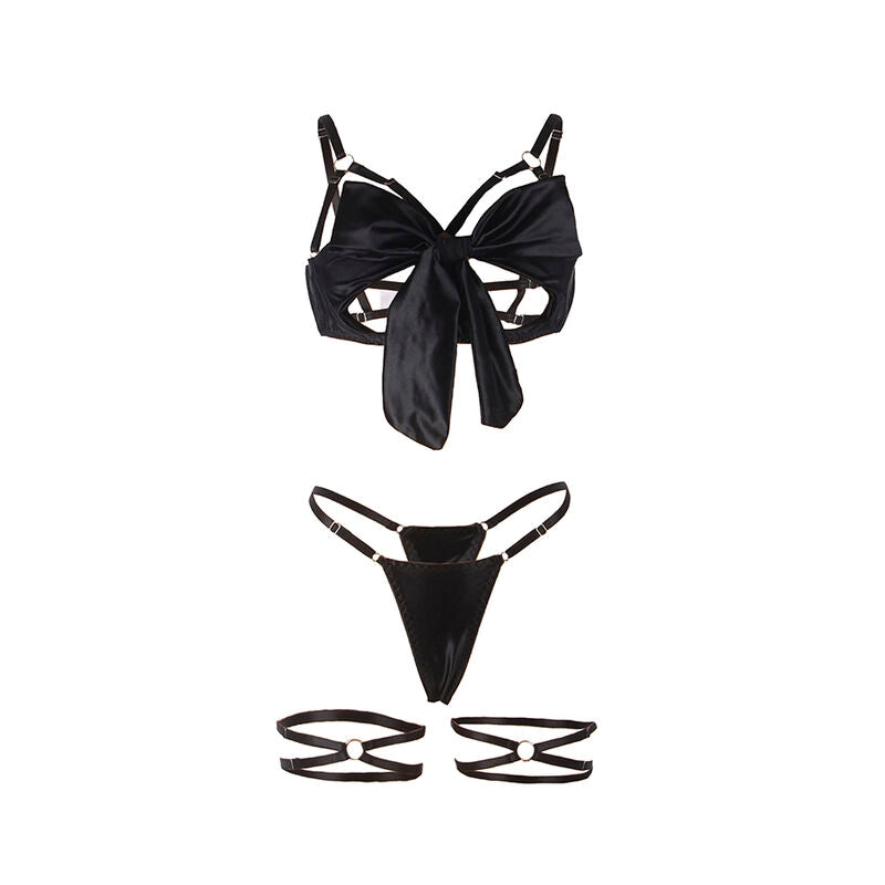 Subblime Ensemble Soutien-gorge avec Nœud Noir Réglable L/xl (vue 8)