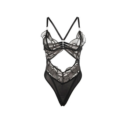 Subblime Body Transparent avec Dentelle Creuse Noir L/xl (vue 5)