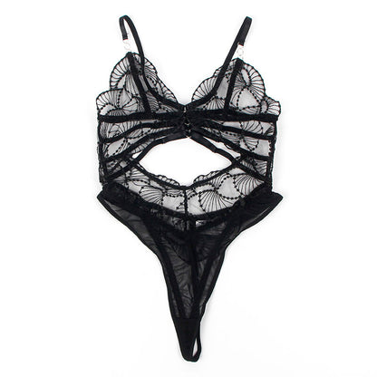 Subblime Body Transparent avec Dentelle Creuse Noir L/xl (vue 6)
