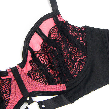 Subblime Ensemble Soutien-gorge en Cuir Verni Rose avec Fermeture Éclair L/xl (vue 8)