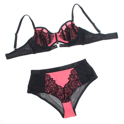 Subblime Ensemble Soutien-gorge en Cuir Verni Rose avec Fermeture Éclair L/xl (vue 7)