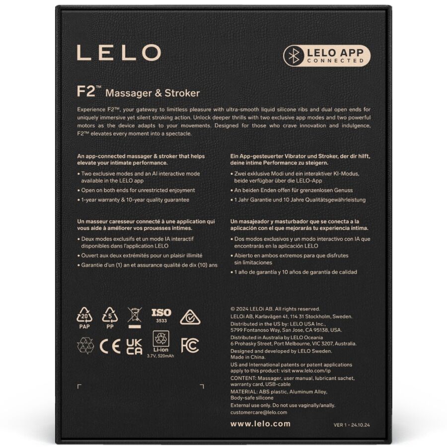 Lelo Masturbateur pour Homme F2S™ Teal Rouge (vue 11)
