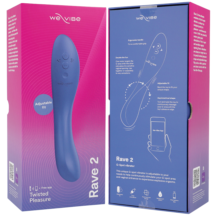 We-vibe Rave 2 Vibrateur Point G Bleu (vue 7)