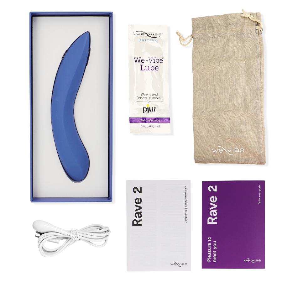 We-vibe Rave 2 Vibrateur Point G Bleu (vue 6)