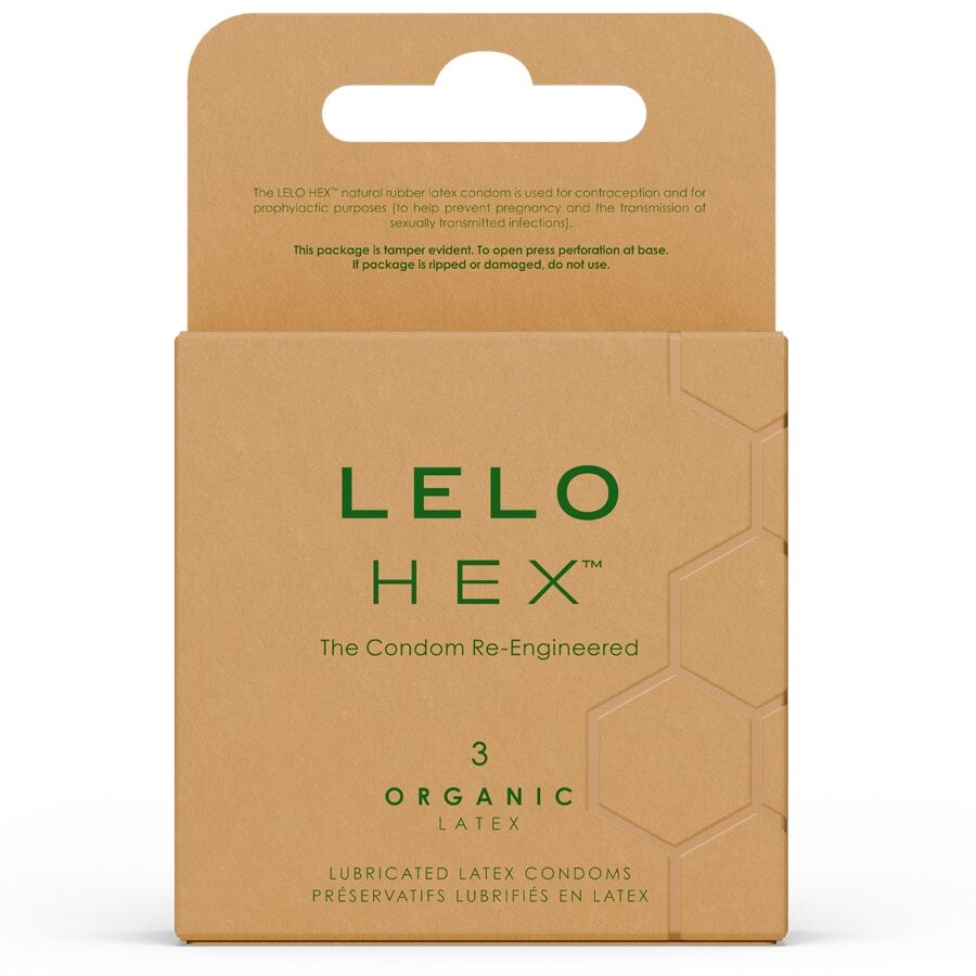 Lelo HEX Boîte de Préservatifs Biologiques 3 Unités
