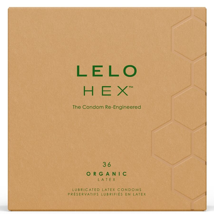 Lelo HEX Boîte de Préservatifs Biologiques 36 Unités