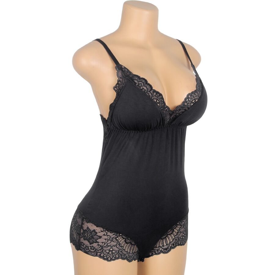 Subblime Teddy Détail Dentelle Florale Noir L/xl (vue 7)