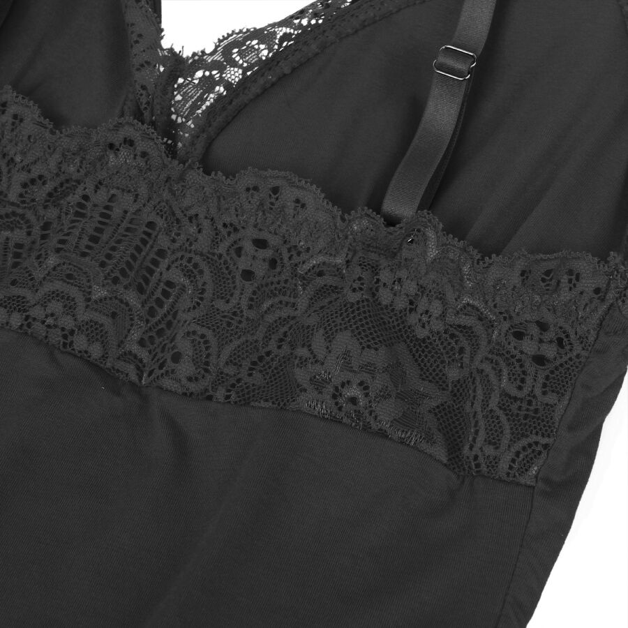 Subblime Teddy Détail Dentelle Florale Noir L/xl (vue 13)