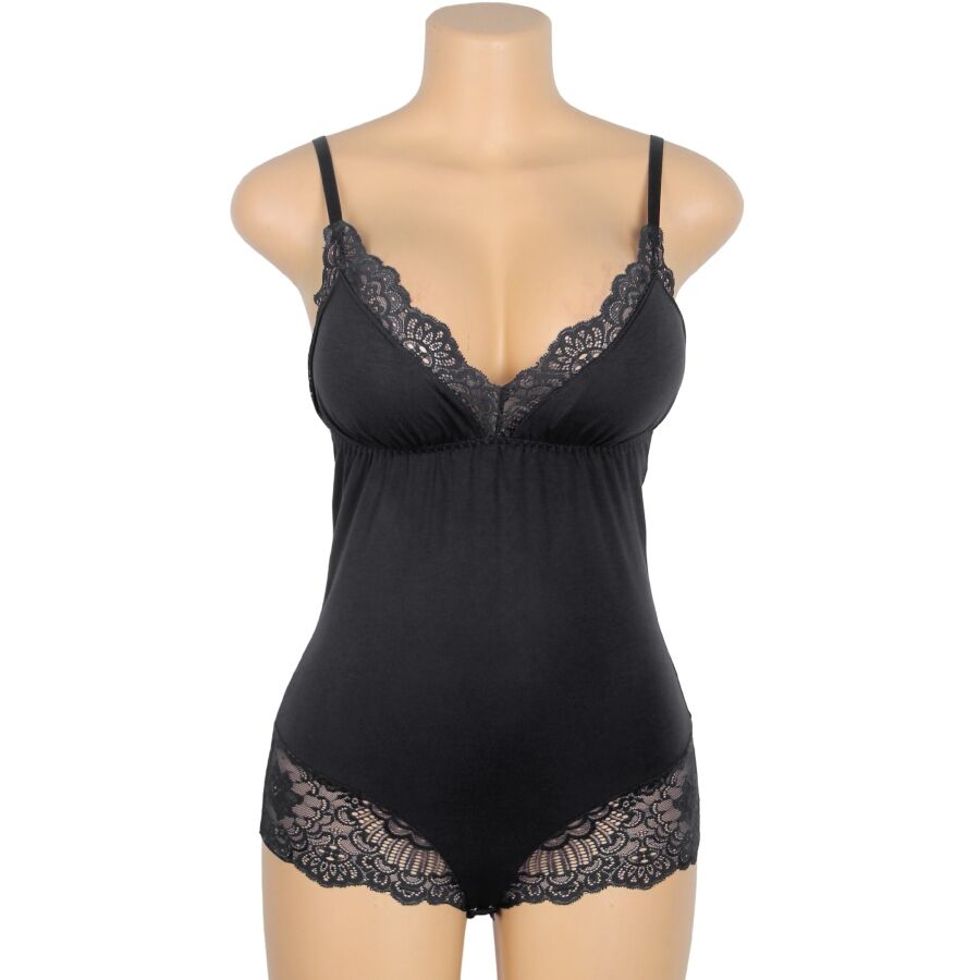 Subblime Teddy Détail Dentelle Florale Noir L/xl (vue 6)