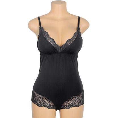 Subblime Teddy Détail Dentelle Florale Noir L/xl (vue 6)