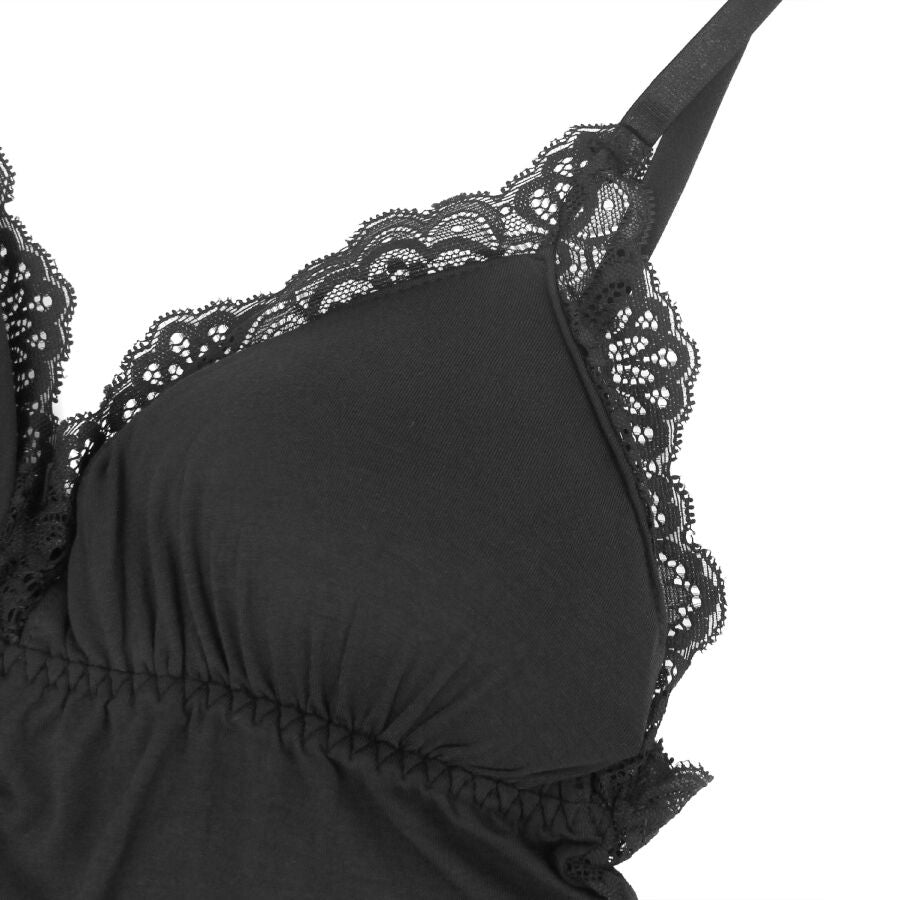 Subblime Teddy Détail Dentelle Florale Noir L/xl (vue 11)