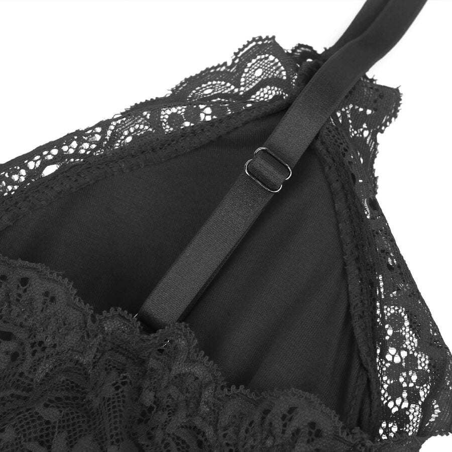 Subblime Teddy Détail Dentelle Florale Noir L/xl (vue 15)