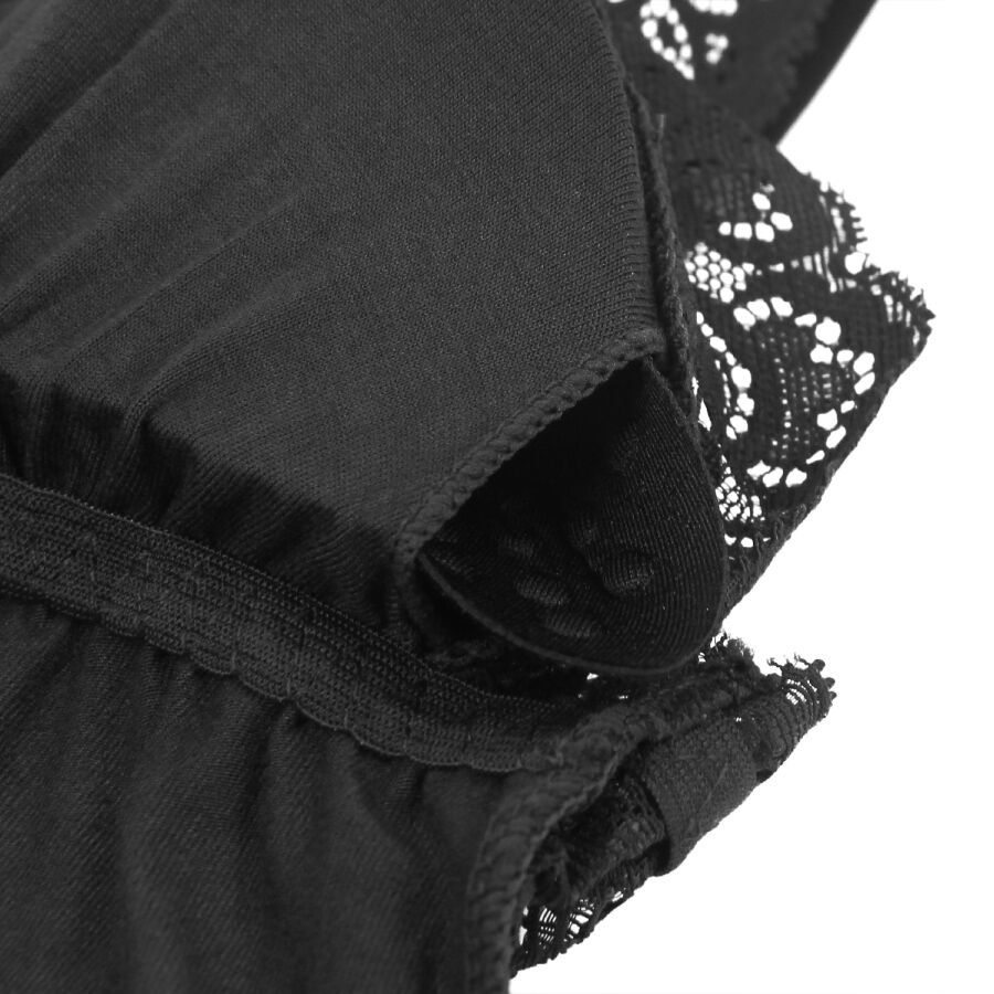 Subblime Teddy Détail Dentelle Florale Noir L/xl (vue 14)