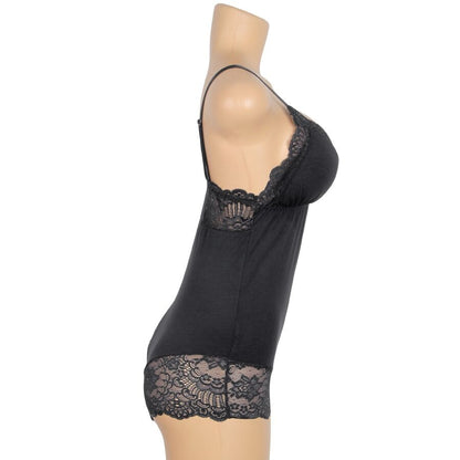 Subblime Teddy Détail Dentelle Florale Noir L/xl (vue 8)