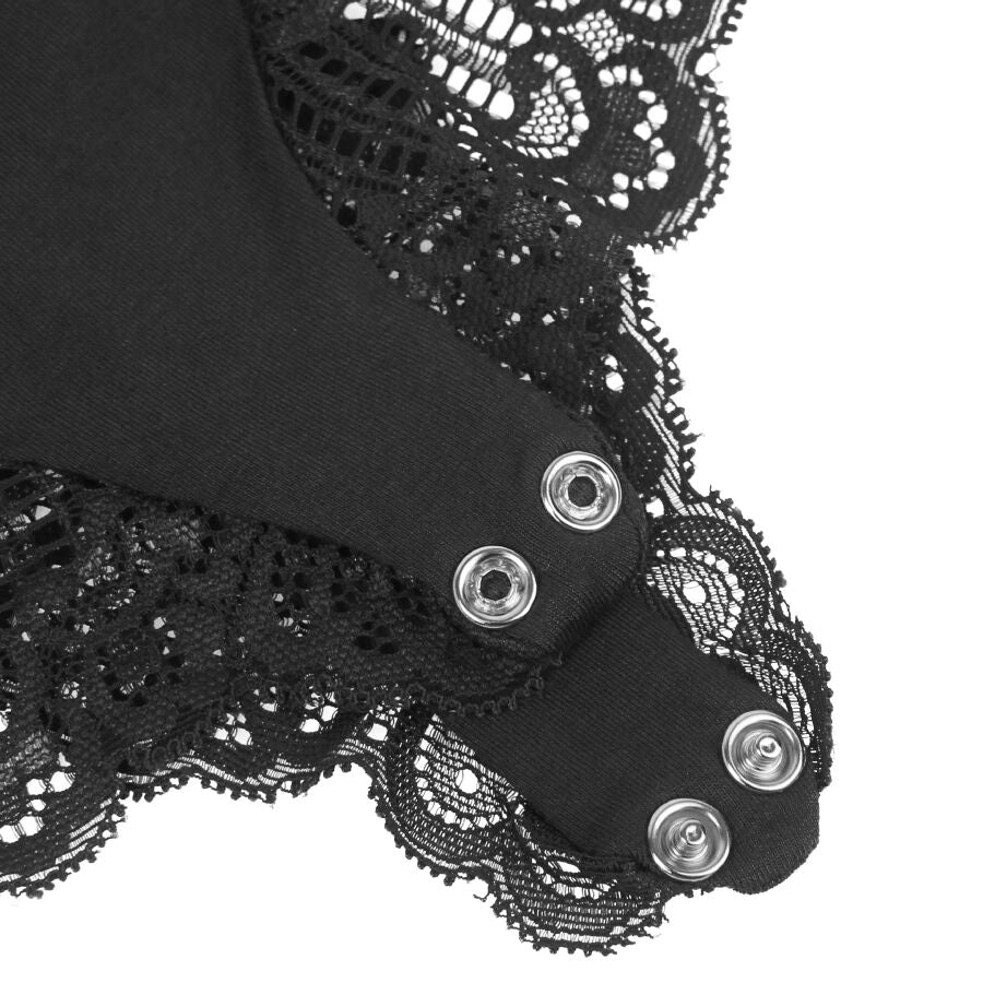 Subblime Teddy Détail Dentelle Florale Noir L/xl (vue 17)