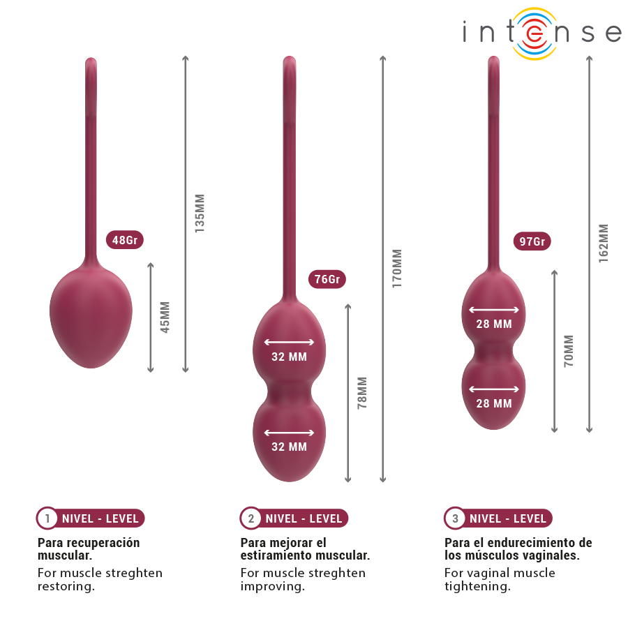 Intense Kit Charli Kegel Ball Bourgogne (vue 5)
