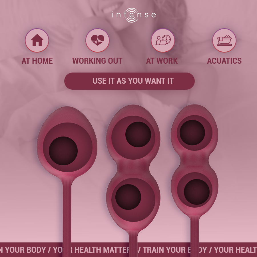 Intense Kit Charli Kegel Ball Bourgogne (vue 3)