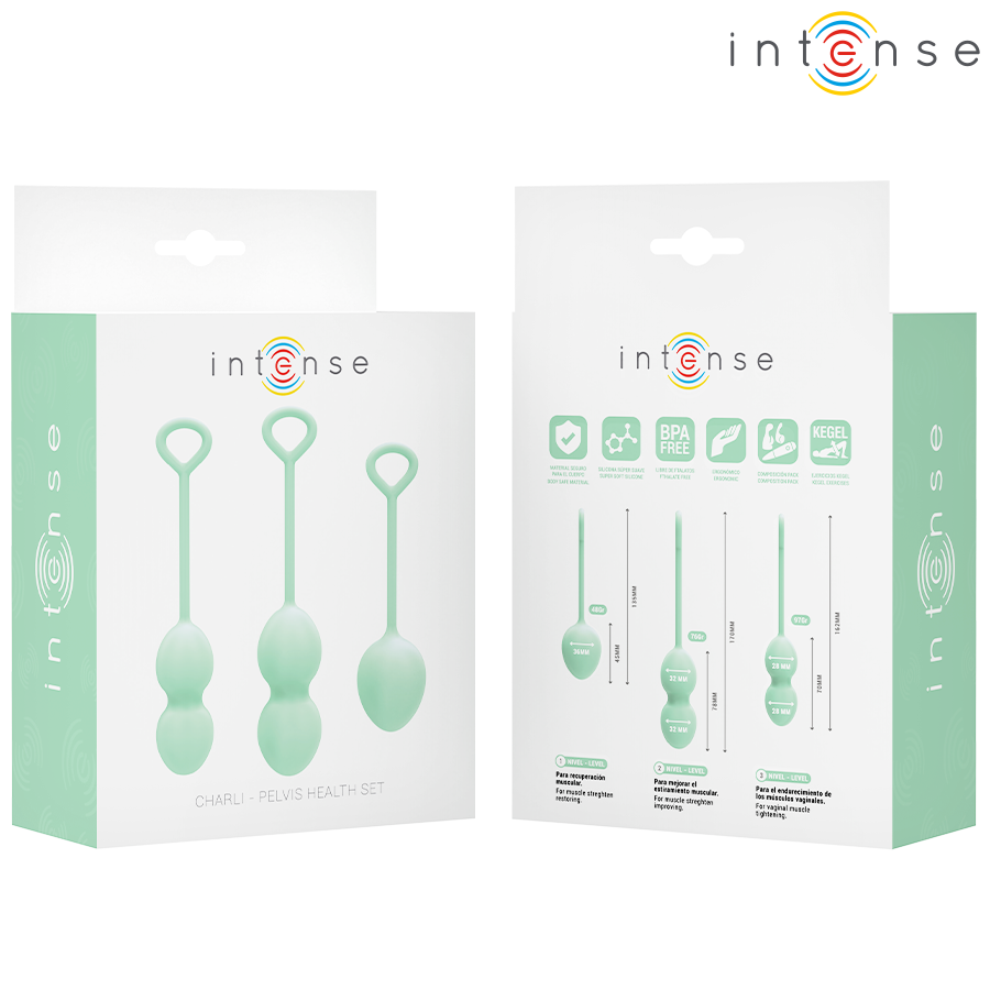 Intense Kit de Boules de Kegel Charli Vert Clair (vue 7)