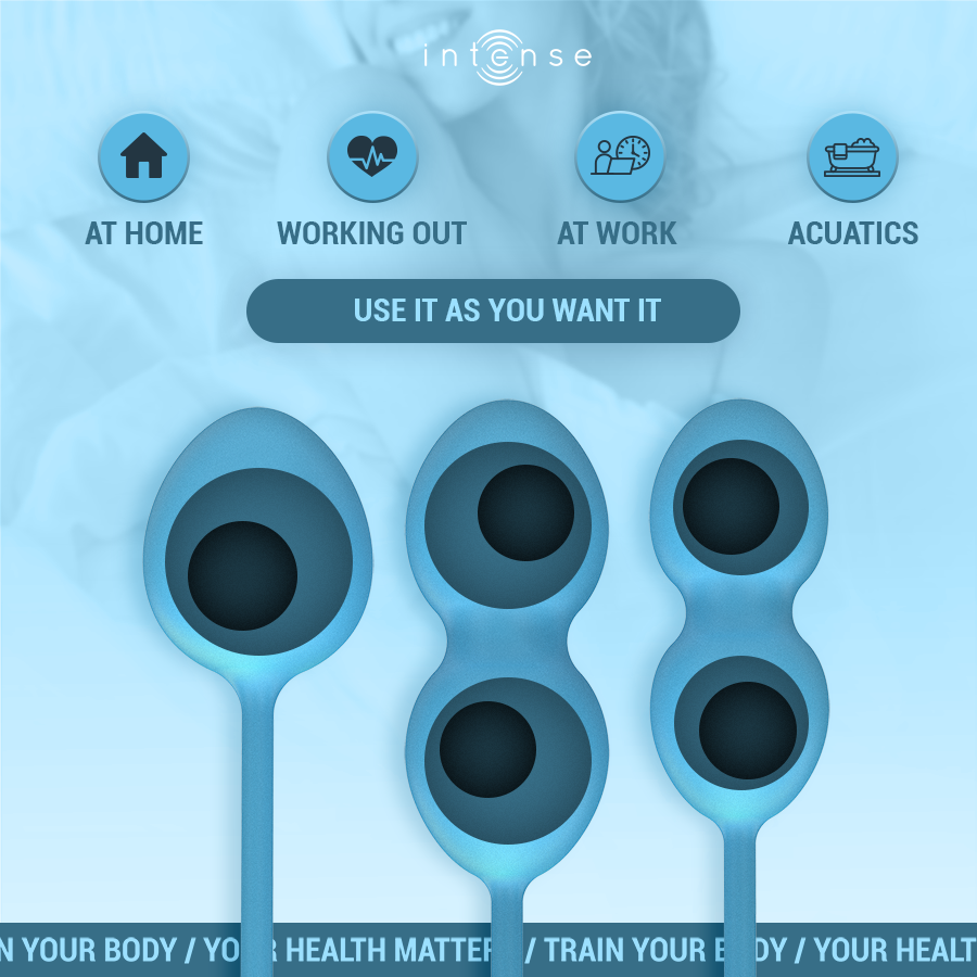 Intense Charli Kegel Ball Kit Bleu (vue 3)