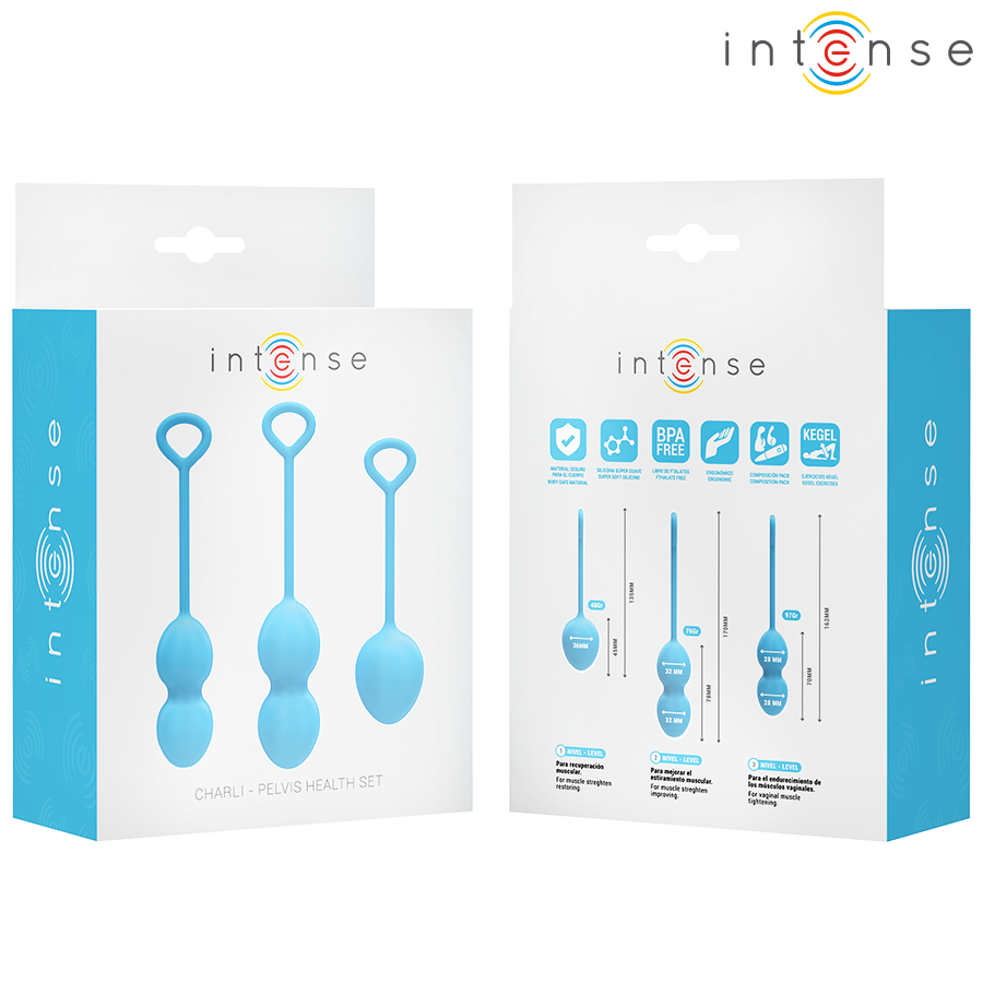 Intense Charli Kegel Ball Kit Bleu (vue 7)