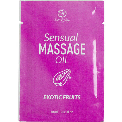 Secret Play Huile de Massage Monodose aux Fruits Exotiques 10 Ml