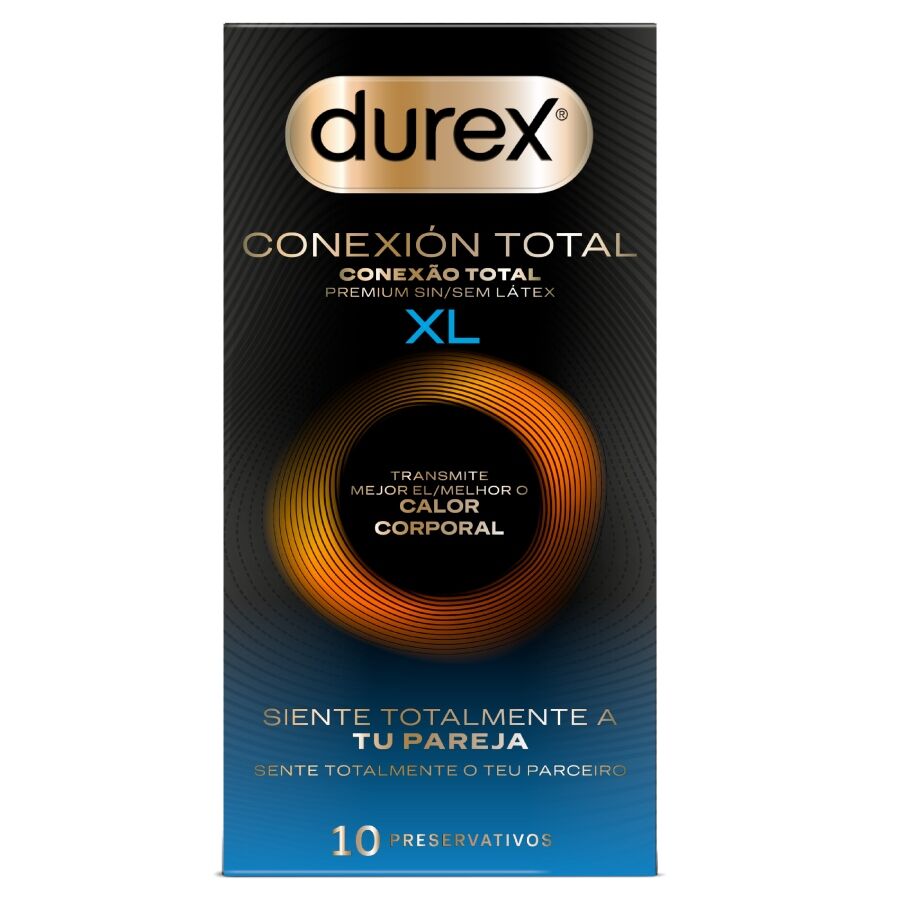 Durex Connexion Totale XL Ultra Fine Plus sans Latex 10 Unités