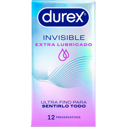 Durex Préservatifs Invisibles Extra Lubrifiés 12 Unités