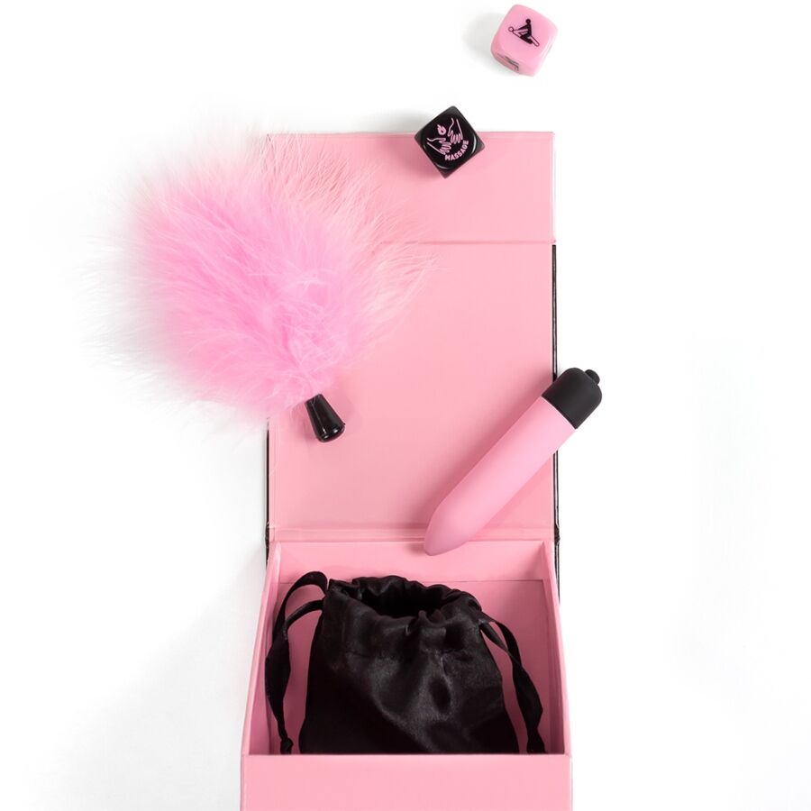 Secret Play Coffret de Plaisirs pour Couples : Dés + Balle Vibrante + Stylo à Plume (vue 5)