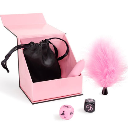 Secret Play Coffret de Plaisirs pour Couples : Dés + Balle Vibrante + Stylo à Plume (vue 3)