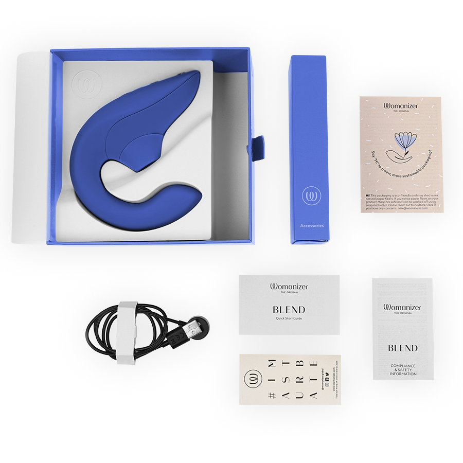 Womanizer Vibrateur Stimulateur Bleu Vibrant Bleu (vue 6)