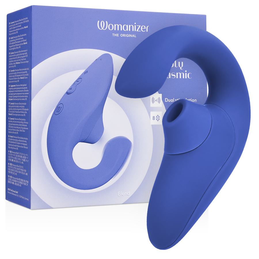 Womanizer Vibrateur Stimulateur Bleu Vibrant Bleu