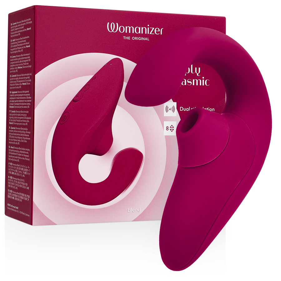 Womanizer Vibrateur Stimulateur Blend Rabbit Rose Vibrant