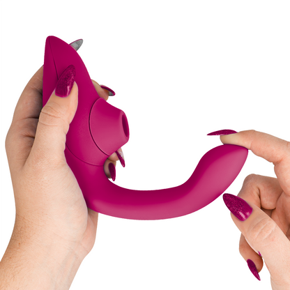 Womanizer Vibrateur Stimulateur Blend Rabbit Rose Vibrant (vue 4)