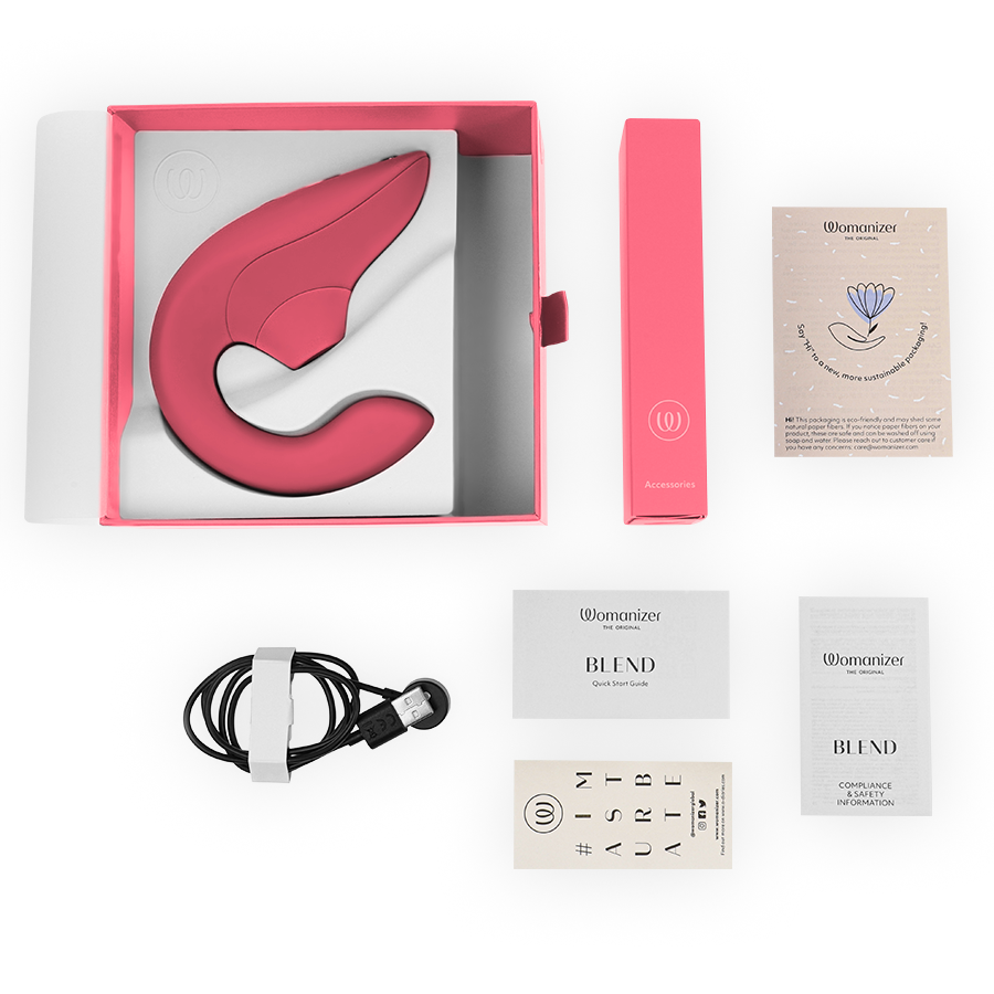 Womanizer Vibrateur Stimulateur Blend Rabbit Rose Vibrante (vue 6)