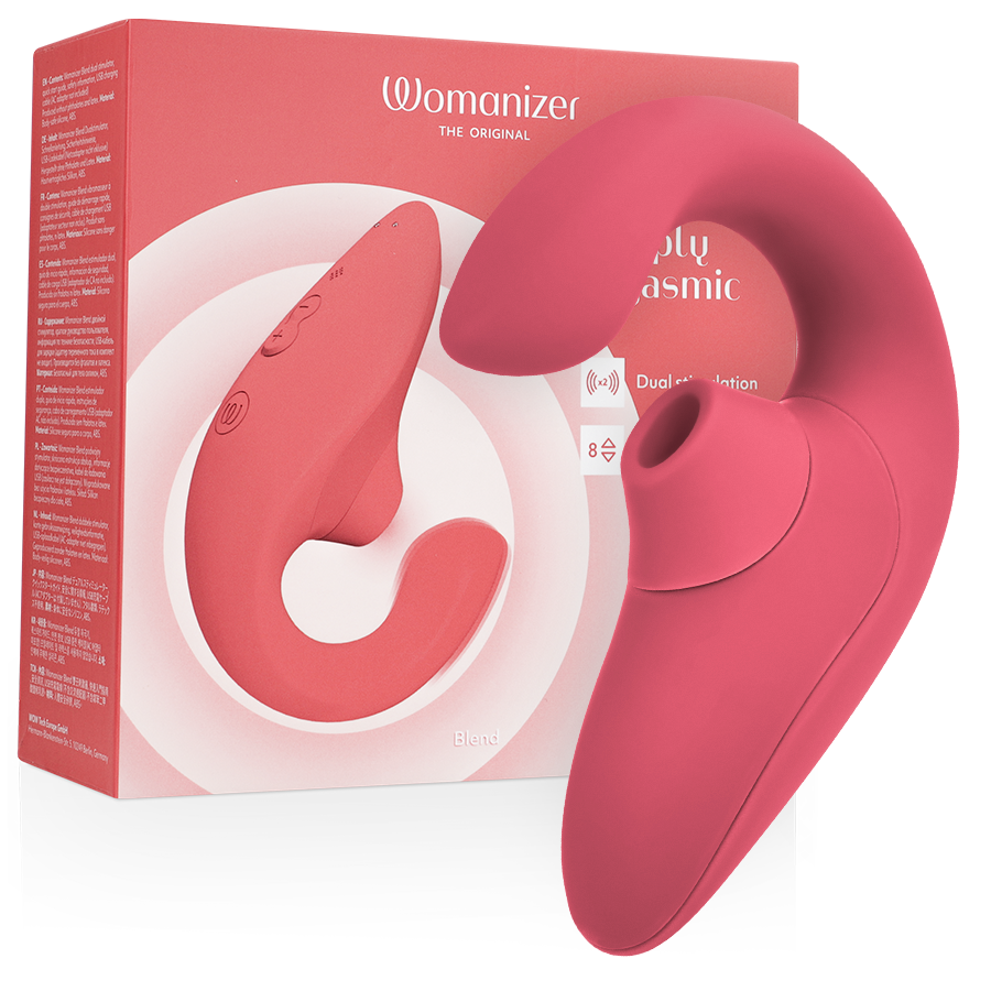 Womanizer Vibrateur Stimulateur Blend Rabbit Rose Vibrante