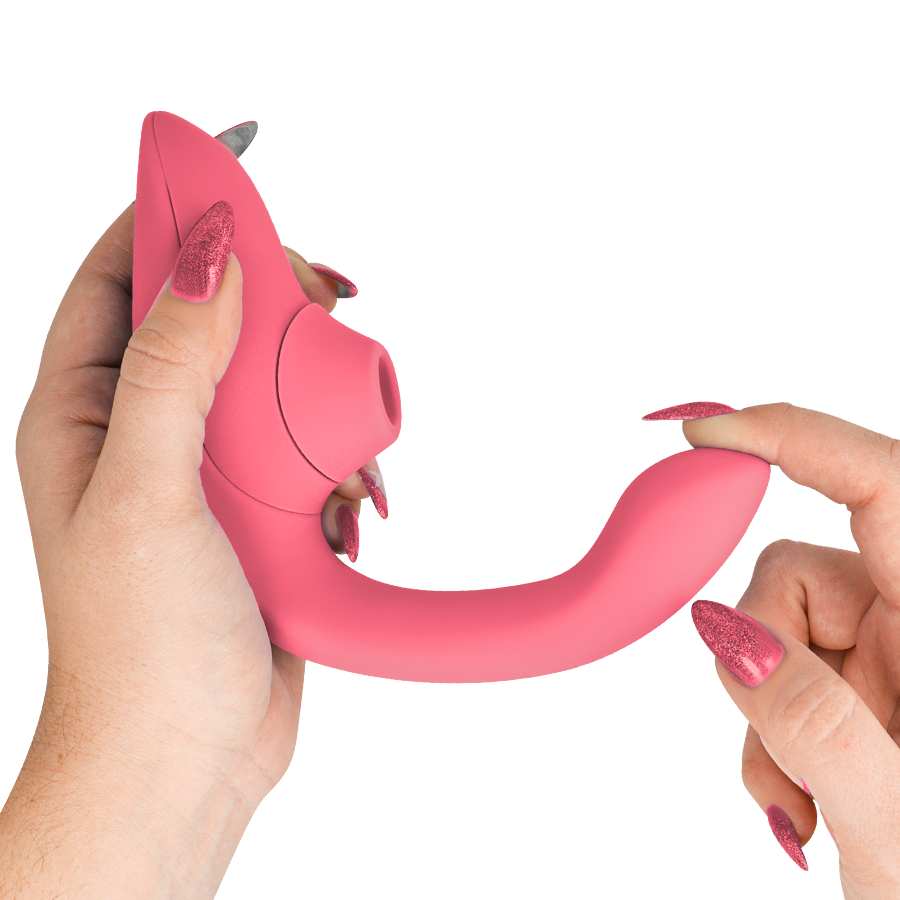 Womanizer Vibrateur Stimulateur Blend Rabbit Rose Vibrante (vue 4)