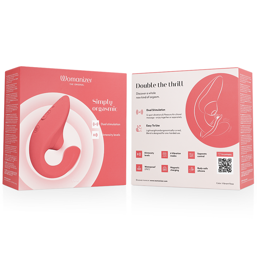 Womanizer Vibrateur Stimulateur Blend Rabbit Rose Vibrante (vue 7)