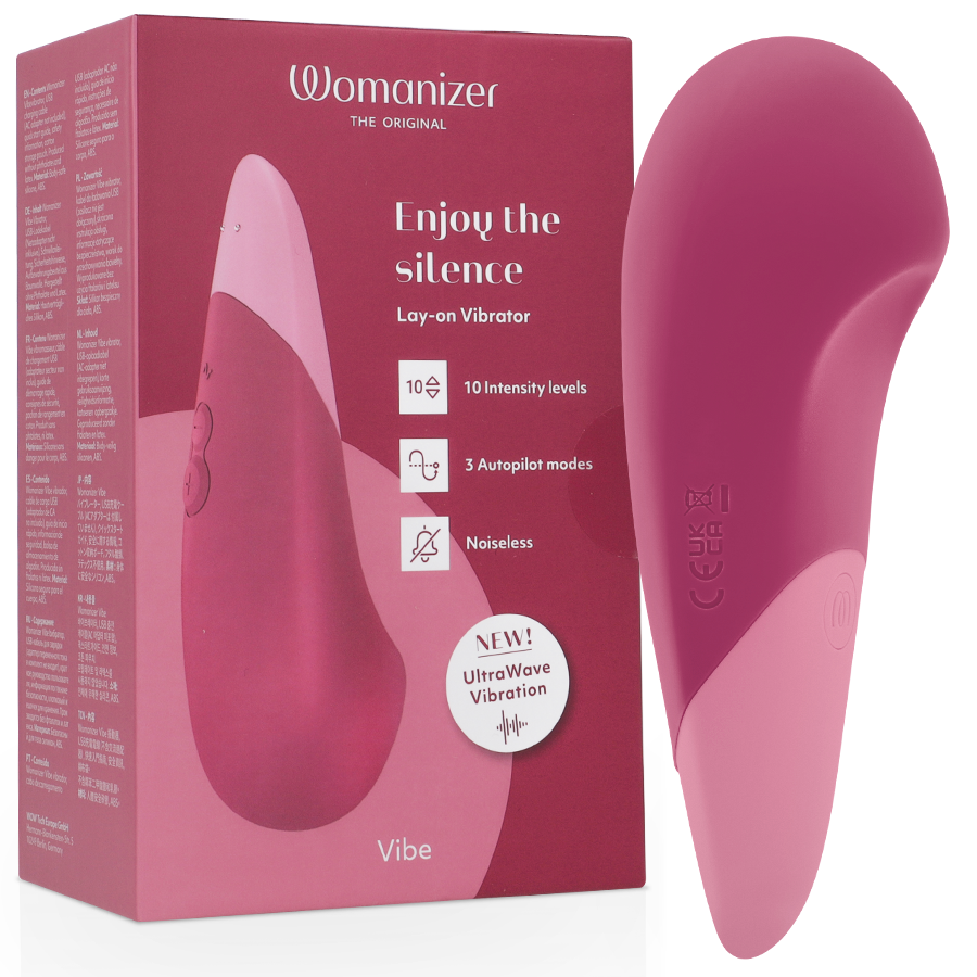 Womanizer Vibrateur Silencieux Vibe Lay-on Rose Foyer