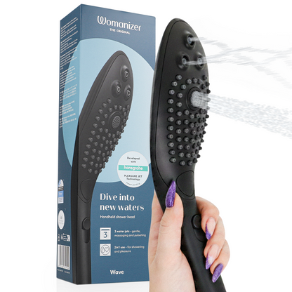 Womanizer Pommeau de Douche Clitorial Wave Noir