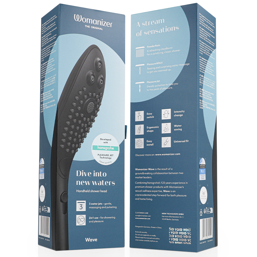 Womanizer Pommeau de Douche Clitorial Wave Noir (vue 7)