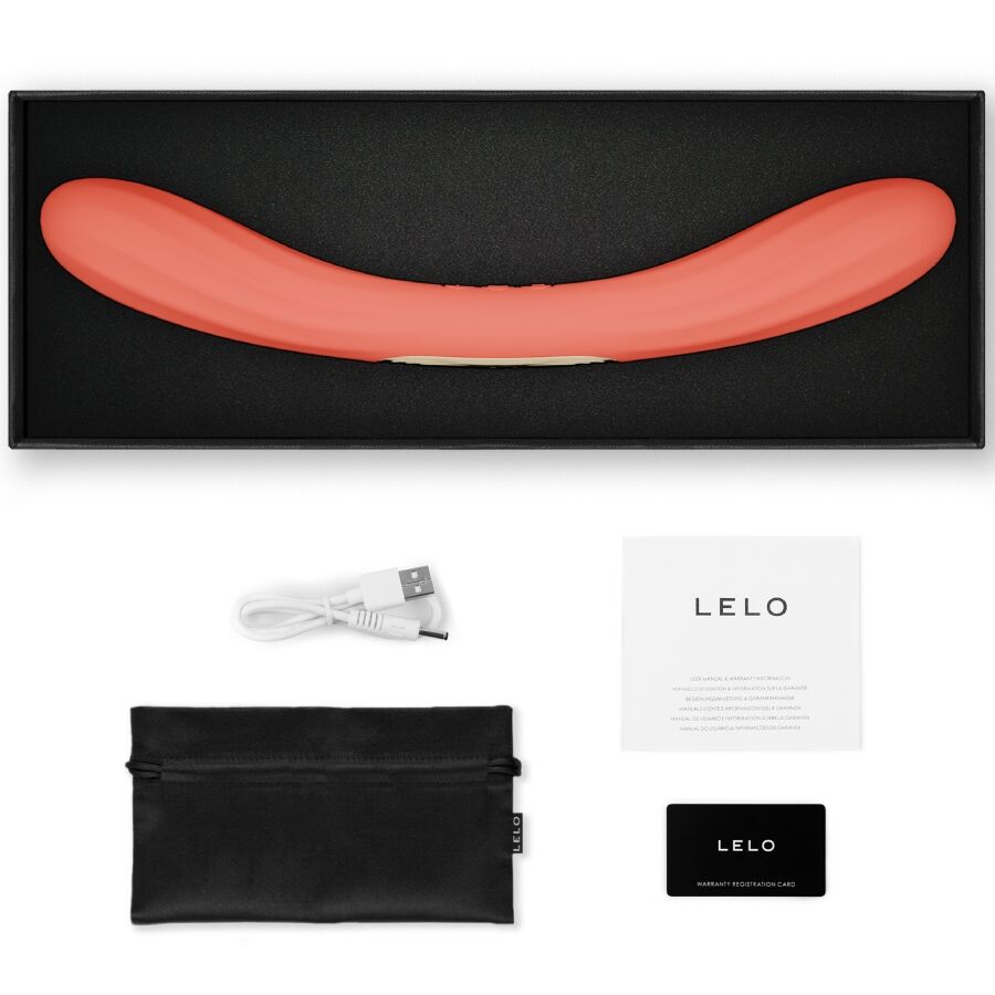 Lelo Boomerang Vibrateur Double Extension Rouge Corail (vue 4)
