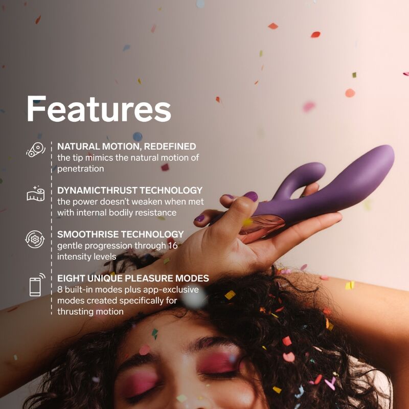 Lelo Ina Thrust Rabbit Vibrateur à Poussée Violet (vue 8)