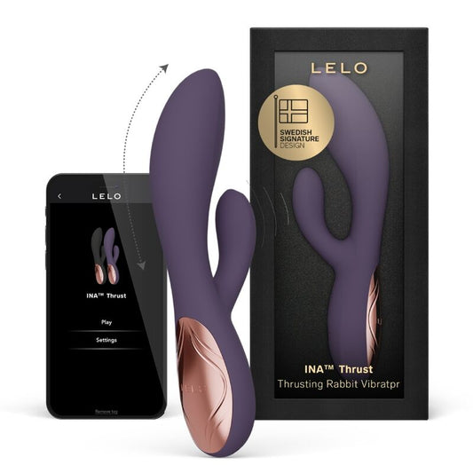 Lelo Ina Thrust Rabbit Vibrateur à Poussée Violet