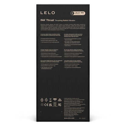 Lelo Ina Thrust Rabbit Vibrateur à Poussée Noir (vue 12)