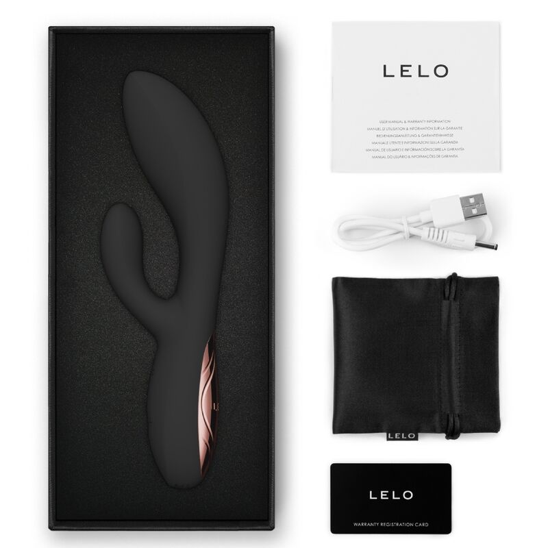 Lelo Ina Thrust Rabbit Vibrateur à Poussée Noir (vue 10)