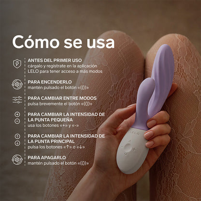 Lelo Ina Twist Double Vibrateur Lapin pour le Point G et le Clitoris Lavande (vue 8)