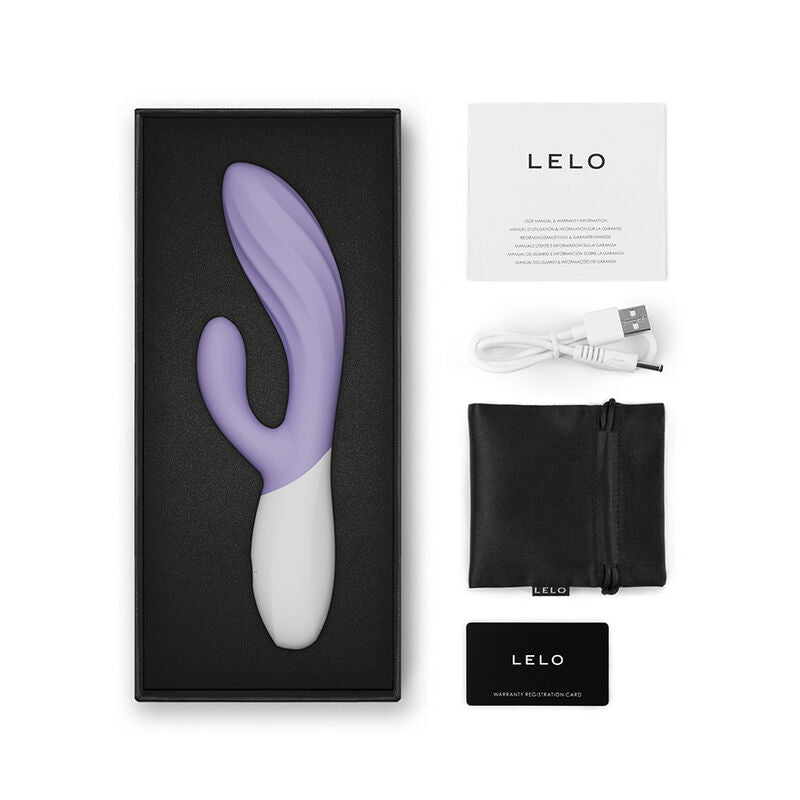 Lelo Ina Twist Double Vibrateur Lapin pour le Point G et le Clitoris Lavande (vue 5)