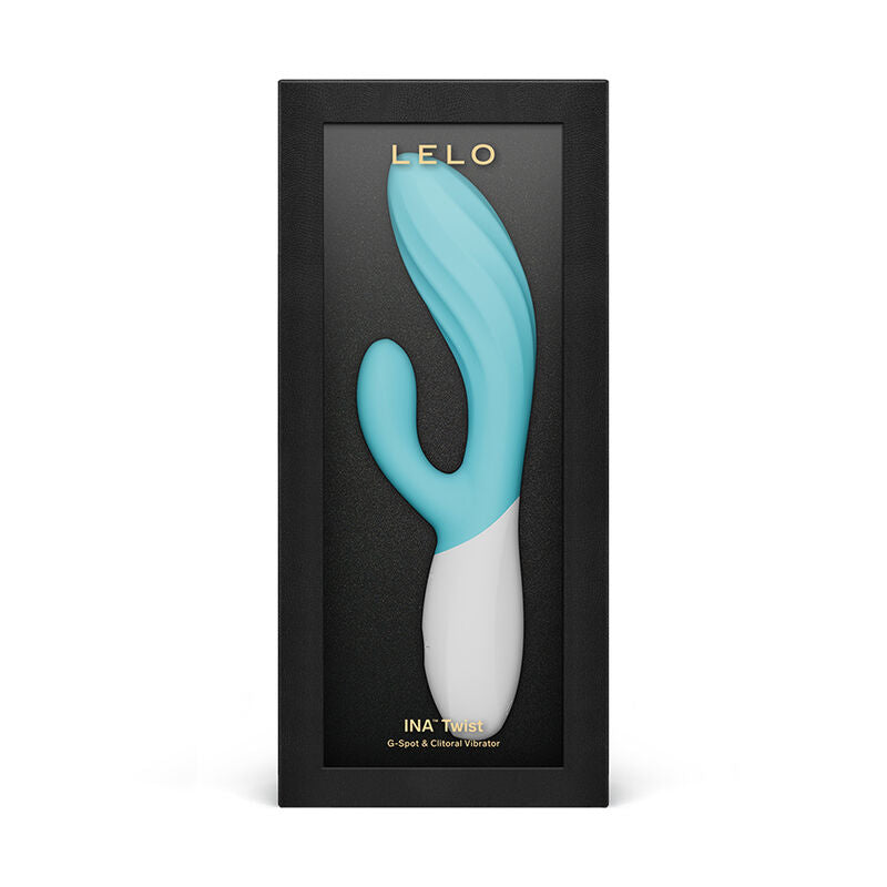 Lelo Ina Twist Double Vibrateur Lapin pour le Point G et le Clitoris Bleu (vue 4)
